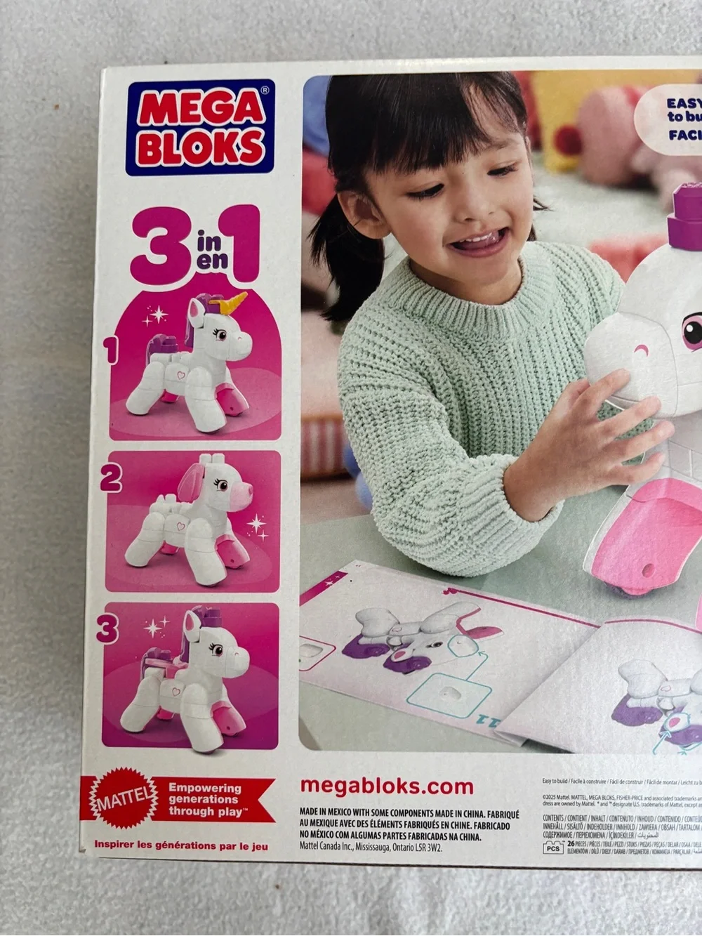 Mega Bloks Build & Enchant Unicorn set 26 Pcs